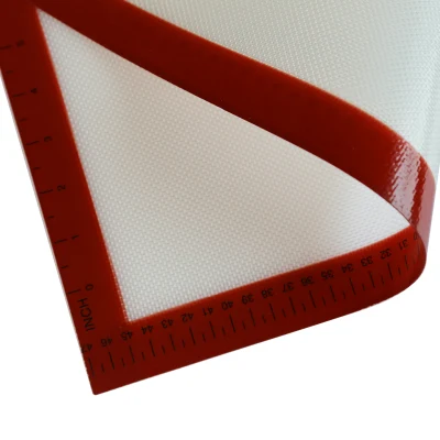 Tamaño grande personalizado 400*600mm no adherente calor cocido de silicona Estera