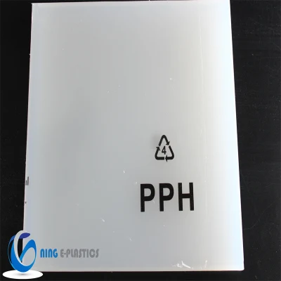 Panel de plástico PP-H Panel de polipropileno HDPE PP PVC ABS Hoja Hoja de PTFE blanco de PE de PVC