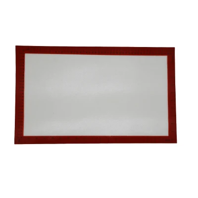 Tamaño grande personalizado 400*600mm no adherente calor cocido de silicona Estera