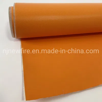 Buen tejido de fibra de vidrio recubierto de goma de silicona resistente a productos químicos y calor, ignífugo. Tela de vidrio E-Glass/C-Glass.