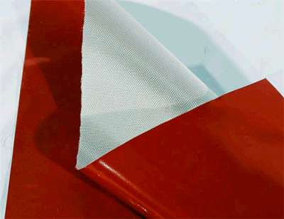 Paño de vidrio revestido de silicona gris