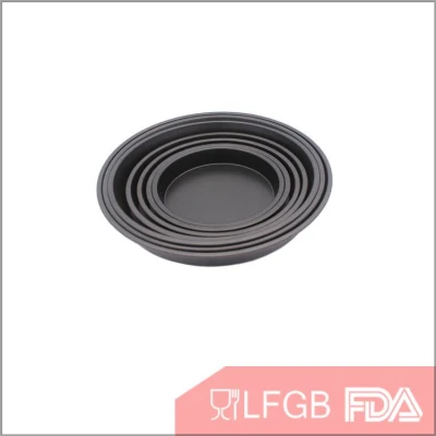En varios tamaños Non-Stick mayorista Acero al carbono de la Ronda de pan de pizza bandeja para hornear.