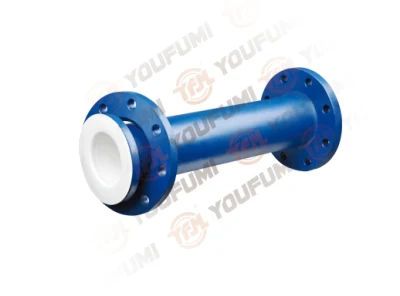 El PTFE tubo revestido de la brida (Spool) Tubo recto