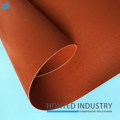 550-1500C de temperatura alto aislamiento térmico de tela de fibra de vidrio ignífugo ignífugo de tela de fibra de vidrio de sílice recubierto de silicona de alta / / caucho PU