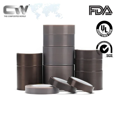 Adhesivo de película de PTFE resistente a altas temperaturas personalizado de fábrica Cinta