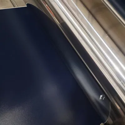 Incombustible y resistente al agua líquida de color azul de caucho de silicona sólida de fibra de vidrio recubierto de tela tela