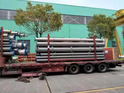 Resistente a la corrosión, resistente al desgaste, PTFE cerámico revestido de acero, Silo, barras de acero, barandillas, acanaladura, Tubo