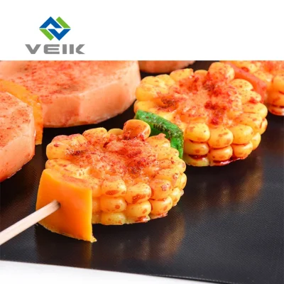 Los alimentos sanos no Stick Tela Tela de fibra de vidrio PTFE para barbacoa Grill alfombra de hojas para hornear
