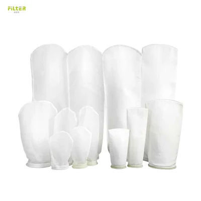 Calcetines de filtro líquido de grado alimentario de PP/PE/nylon/PTFE Micron