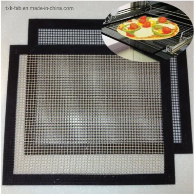 Hoja de malla de fibra de vidrio de PTFE resistente al calor con bordes