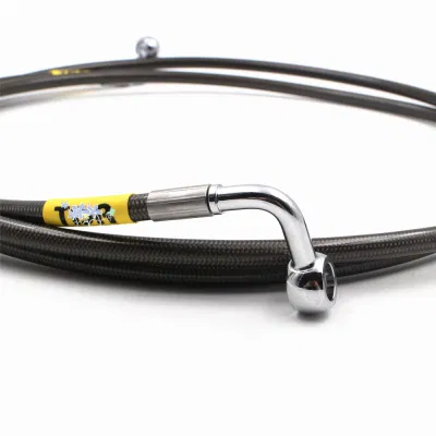 Alta velocidad de carreras de motocicletas NMAX no ABS flexible Automotive inoxidable Conjunto de kits de tubos de freno de teflón trenzados de acero