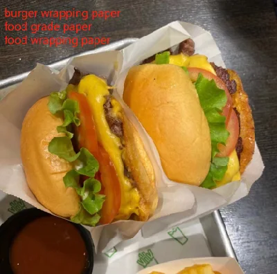 El ajuste de grado alimentario de silicona resistente a la grasa de la cocción papel pergamino para Sandwich Burger