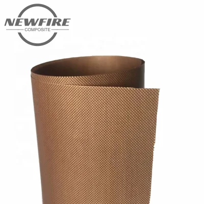 Fabricante PTFE fibra de vidrio Productos de alta calidad impermeable PTFE tejido liso Tela de tela de tela de rollo de fibra de vidrio recubierta de PTFE PTFE de alta calidad Tela recubierta