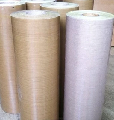 Precios baratos de fibra de vidrio recubiertas de PTFE resistente al calor paño para rollo