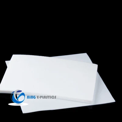 Color blanco puro de hoja de PTFE moldeado espesor Personalizar