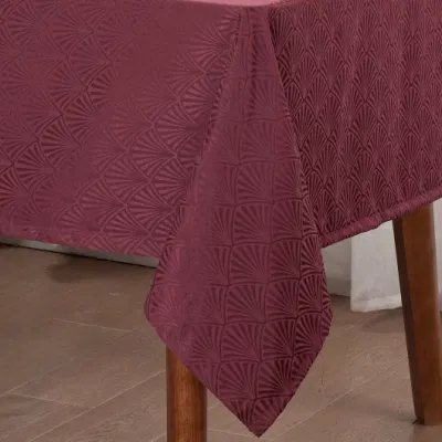 Rectángulo mayorista de Jacquard rojo impermeables banquetes Mantelería
