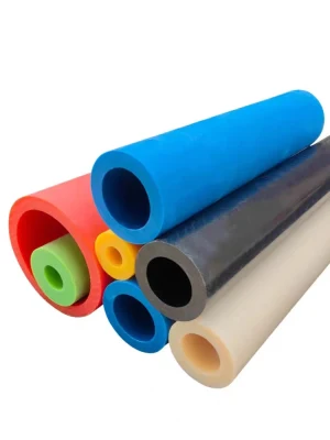 PA66 tubos fundidos Nylon6 con aceite verde POM PTFE PA6 PU MC tubo de nylon relleno MOS2