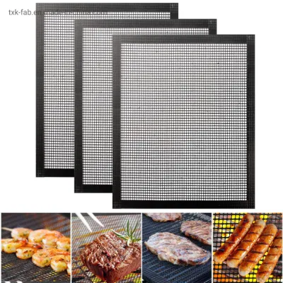 Tejido de PTFE antiadherente para parrilla de barbacoa Juego de alfombrillas