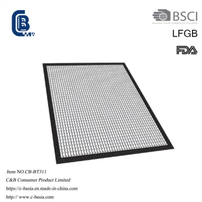La fibra de vidrio recubierto de PTFE Barbacoa placa caliente camisa Horneado Mat