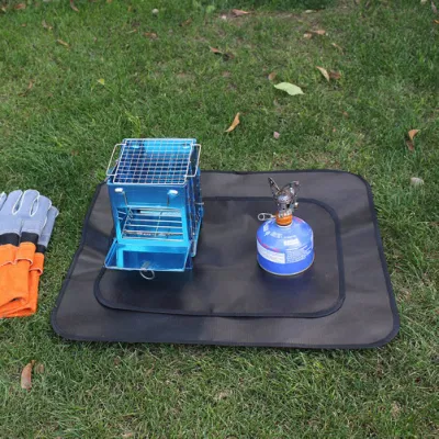 Retardante de llama de barbacoa al aire libre alfombrilla protectora de silicona de paño Camping Camping parrilla incombustible Mat tela para hacer un picnic barbacoa