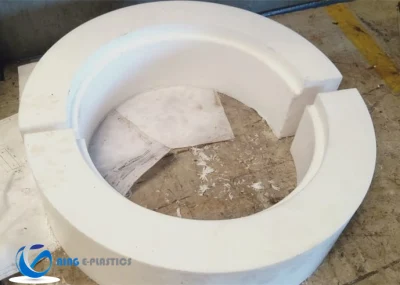 Anillo de tubo de PTFE Teflon PTFE Arandela varilla para válvula de bola de la junta de PTFE plana
