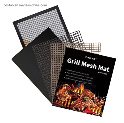  Venta en caliente Non Stick PTFE Fibra de vidrio tela para malla de barbacoa Rejilla de grill