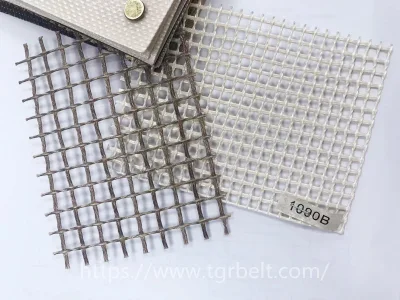 Malla de PTFE Tamaño personalizado de PTFE resistente al calor de fibra de vidrio recubierto de malla abierta que la correa transportadora para UV Máquina Non-Stick Secador Malla de cocción una cinta de PTFE