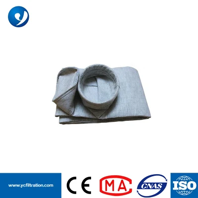  Tejido de fibra de vidrio tejida con la bolsa de filtro recubiertas de PTFE