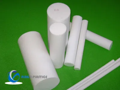 Vástago de PTFE virgen pura Varilla de plástico de la barra de Teflón de plástico suave