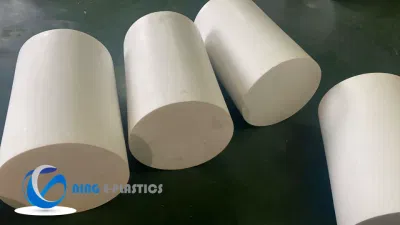  Fibra de vidrio y carbono/Bronce/Grafito PTFE cargado VARILLA REDONDA 400mm barra redonda de teflón blanco de la válvula o bridas