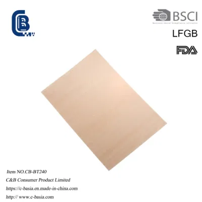 No Stick de fibra de vidrio PTFE Placa calefactora Barbacoa de camisas de cocción Mat