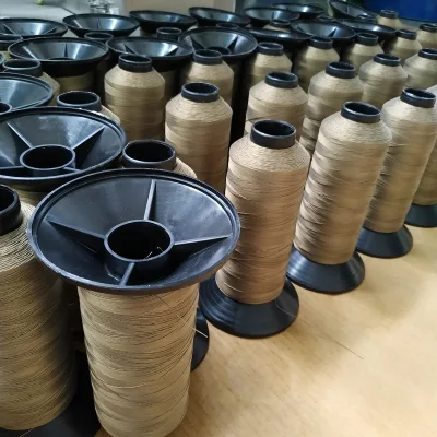 Resistencia a altas temperaturas de fibra de vidrio PTFE Hilo de Coser Bolsas para filtro de aire
