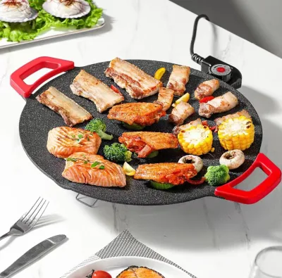 2022 Venta completa Nuevo estilo Coreano Multifunctional Interior Bandeja de horno eléctrica antiadherente