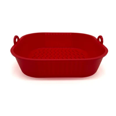 Camisa de aire freidora horno Accesorios bandeja para hornear de Pollo Bote de silicona para hornear Cesta de Pan Grill freidora alfombrilla para rack de aire herramientas