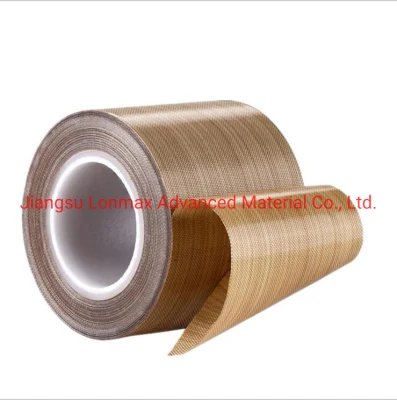 Cinta de tela de vidrio Teflating cinta de fibra de vidrio recubierta de PTFE