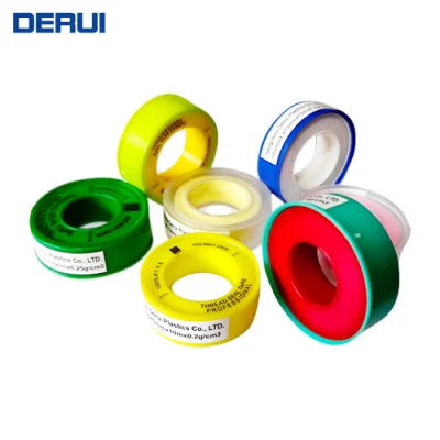  Resistente al calor 12mm/19mm/25mm Anchura tubo de gas PTFE sellado de roscas Cintas