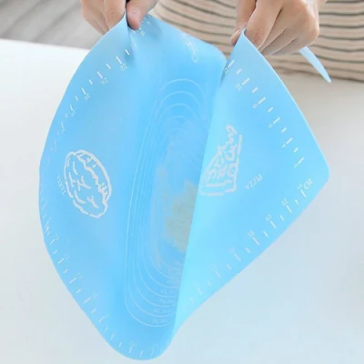 Alfombrilla de silicona para hornear de grado alimentario con medidas masa masa de tabla Amasamiento