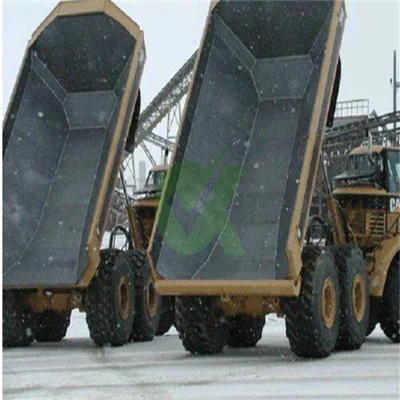 Camión de UHMWPE verde hoja de la camisa del UHMWPE Forro de silo