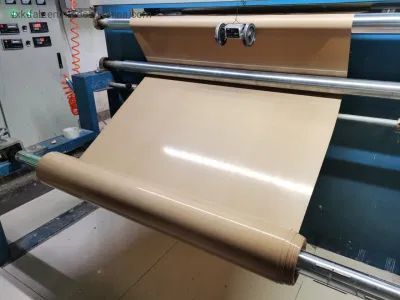 Resistente a alta temperatura adhesivo no tejido de fibra de vidrio recubiertas de PTFE sin porosidad