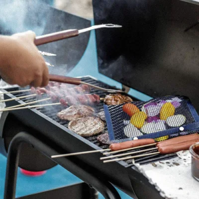 Barbacoa Non-Stick reutilizables bolsa de malla de la bolsa de malla de PTFE
