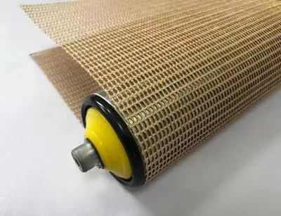710cm 821 Seamless 2x2mm 54zize PTFE recubierto de malla de fibra de vidrio de la correa transportadora