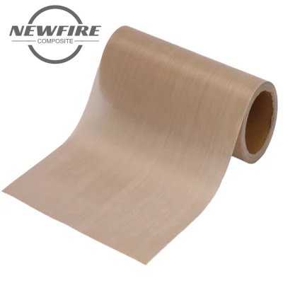  Revestimiento de PTFE resistente al fuego tejido de fibra de vidrio excelente abrasión, alta temperatura, resistencia química, la mejor liberación y buena resistencia a la tracción PTFE