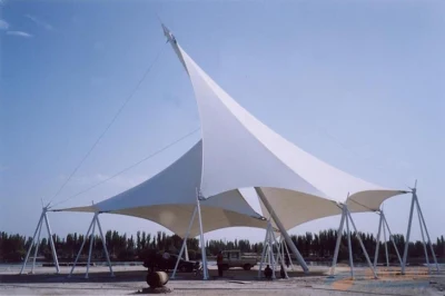 Una muestra gratis Escudo de la membrana de PTFE tejido de alta tensión de la membrana de la arquitectura de PTFE