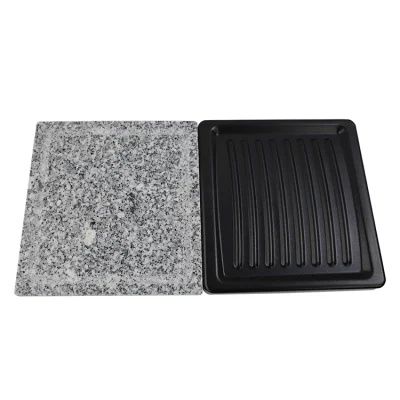 Queso Raclette con piedra de parrilla y alúmina reversible no adherente