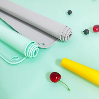 China Fabricante Pastry Mat Pure silicona hornear Mat masa Rolling Fondant con medidas