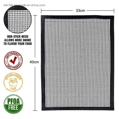 Hoja de malla de fibra de vidrio de PTFE resistente al calor con bordes