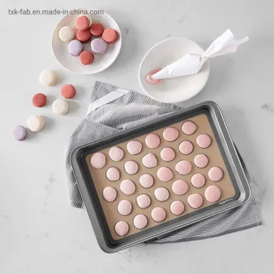 Fibra de vidrio de diferentes tamaños de silicona para hornear pasteles Foodgrade alfombrilla para cocina
