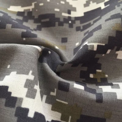PU recubierto de gramaje extra 3 capas de fusión en caliente laminado E membrana de PTFE estilo militar de tela de camuflaje