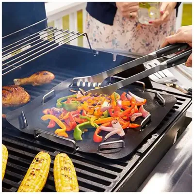 Alfombrilla de barbacoa de PTFE antiadherente reutilizable de alta calidad