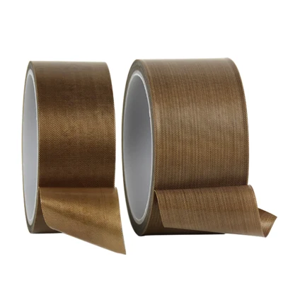 Tela de tela de vidrio resistente al calor Fibreglass silicona para altas temperaturas Cinta aislante adhesiva de PTFE